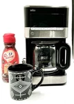 Braun 12 Cup Brew Sense KF-7150 (missing The Coffee Scoop) Black / Stainless. Fixed Price $37.54.