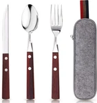 Premium Quality Stainless Steel Travel Utensils Set With Case, Healthy &.... Fixed Price $14.64.