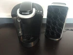Keurig K-cup K40 Single Serve Pod Coffee Maker Black With Rotating Holder. Fixed Price $55.00.