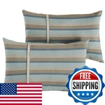 Sorra Home Mozaic AMPS113669 Indoor Outdoor Sunbrella Lumbar Pillows Set Of 2. Fixed Price $69.05.