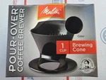 Melitta 64007 1 Cup Black Pour-over Coffee Brew Cone Size. Fixed Price $10.50.