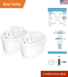 Alkaline Water Filter Pitcher Replacement 7 Stage Filtration System 2 Pack. Fixed Price $42.62.