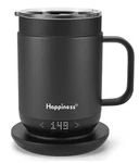 Happiness Smart Heated Coffee Mug, 16OZ Rechargeable Electric Cup. Fixed Price $124.99.