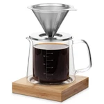 Brew To Tea Btat- Pour Over Coffee Maker Set, Double Wall Glass, 16 Clear. Fixed Price $37.17.