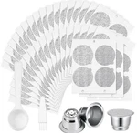 Tanlade 300 Pcs Reusable Espresso Capsules 2 Refillable Coffee Pods.... Fixed Price $16.95.