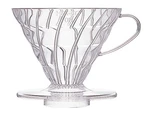 Hario V60 Plastic Coffee Dripper, Size 02, Clear. Fixed Price $19.01.
