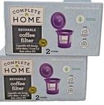 Complete Home Reusable Coffee Filter (2-PACK) Lot Packs. Fixed Price $7.99.