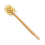 Husmait Bottle With Extra Long Wood Handle Brush, White. Fixed Price $15.65.