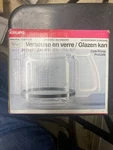 Original New Krups Replacement Glass Carafe 10-15 Cup 0160-70 Wht. Handle No Lid. Fixed Price $39.99.
