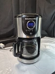 Kitchenaid 12 Cup Glass Carafe Onyx Black Coffee Maker KCM111OB Clean Unit Works. Fixed Price $20.00.