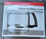 Krups Original Compact Aroma T-12 Cup Replacement Glass Carafe- White Handle. Fixed Price $24.00.
