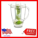 Eternal Kitchen Ideas Fruit Infusion Flavor Pitcher 94OZ (2.8 Liter) Clear. Fixed Price $23.93.