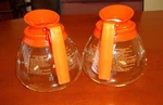 Pk - 12 Cup Commercial Coffee Pots/carafes/decanters For Bunn Decaf (orange). Fixed Price $37.95.