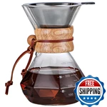 Cofisuki Pour Over Coffee Maker Reusable Stainless Steel Drip Filter Lead-free. Fixed Price $32.28.