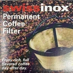 Vintage Swissinox 8-12 Cup Permanent Golden Mesh Coffee Filter. Fixed Price $18.99.