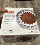 Oxo Brew 100 Single Serve Basket Style Small Filters For 8 Cup Coffee Maker. Fixed Price $15.00.