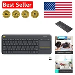 All-in-one K400 Plus Wireless Touchpad Keyboard Perfect For Home Entertainment. Fixed Price $54.99.