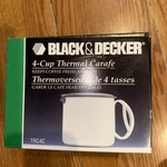 Black & Decker 4 Cup Coffee Maker DCM20WH Part, Thermal Carafe Lid White Gray. Fixed Price $20.00.