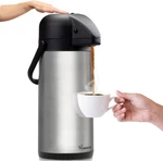 Coffee Carafe For Keeping Hot - 102OZ/3L Airpot Dispenser With Pump Ins. Fixed Price $63.99.