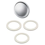 Univen 2.5" (64MM) Espresso Filter And Gasket Seals Compatible With Bialetti. Fixed Price $9.99.