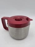 Cuisinart Cup Stainless Steel Coffee Carafe Replacement Pot Red DCC-450R. Fixed Price $14.99.