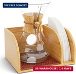 Bamboo Caddy For Pour Over Coffee Maker, Fits Chemex, Bodum,cosori,heatproof Mat. Fixed Price $40.12.
