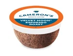 Camerons Coffee Velvet Moon Compostable Pods 12 Count Espresso. Fixed Price $27.89.