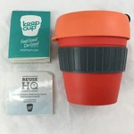 Keepcup Orange Lid Grey Plug Silicone Band Red Mug Travel Coffee 8OZ 220ML. Fixed Price $25.06.