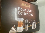 Mitbak Pour Over Coffee Maker Set Kit Includes 40 Oz Gooseneck Kettle, Grinder. Fixed Price $56.80.