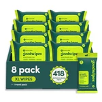 Flushable 50 Count 8 Pack Sewer Septic Safe Botanical Bliss Goodwipes. Fixed Price $59.99.