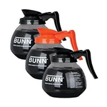 Bunn Coffee Pot Decanter/carafe, Black Regular And Orange Decaf, 12 Cup C.... Fixed Price $106.24.