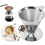 Pour Over Coffee Dripper Slow Paperless Filter Double Mesh Stainless. Fixed Price $7.39.