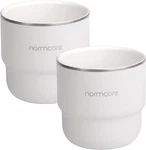 Normcore Espresso Cups Set 2, 7OZ Double Wall Ceramic-coated Tumbler, White. Fixed Price $25.89.