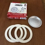 Bialetti Spare Parts, Includes 3 Gaskets And 1 Plate, New Damaged Box See Photos. Fixed Price $14.75.