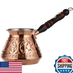 Demmex 15 Oz Thickest Copper Turkish Greek Arabic Coffee Pot Stovetop. Fixed Price $101.40.