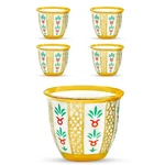 Premium Porcelain Arabic/turkish/greek Coffee Cup Set 100ML - Gold/silver. Fixed Price $37.99.