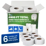 Soneat 2-PLY Jumbo Toilet Rolls, 9 Commercial Bathroom Tissue Paper, 1000. Fixed Price $71.36.