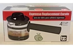 Bene Casa 4-CUP Replacement Carafe.jarra De Vidrio Para Cafetera Espresso.. Fixed Price $18.99.
