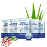 Snugell Cpap Mask Wipes, 40-PACK, Unscented, Alcohol-free, Aloe. Fixed Price $20.00.