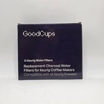 Goodcups Water Filters 12 Pack White Charcoal Replacement Keurig Coffee Maker. Fixed Price $14.39.