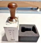 Motta Metallurgica 54 Mm Coffee/espresso Brown Tamper With Stainless Steel Flat. Fixed Price $31.95.