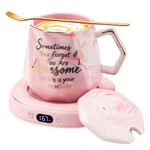 Coffee Mug Warmer & You Are Awesome Set, Smart Heated Electric Cup Fo. Fixed Price $43.29.