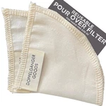 (2-PACK) Reusable Organic Cotton Pour Over Cone Filters For Hario V60, Chemex.... Fixed Price $15.33.
