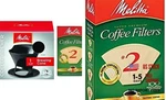 Melitta Pour Over Coffee Cone Brewer & #2 Filter Natural Brown Combo Set, Black. Fixed Price $22.18.