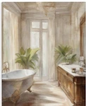 Stupell Industries Serenity Bathroom Painting Canvas Wall Art Design. Fixed Price $159.31.