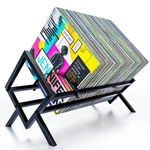 Sayoneyes Vinyl Record Storage Rack Matte Black Lp Organizer For 100 Albums.... Fixed Price $40.86.