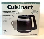 Cuisinart DCC-1200PRC 12-CUP Replacement Glass Carafe Black New Box Nib. Fixed Price $21.99.