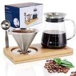 Aquach Pour Over Coffee Maker Set With Extra Large Dripper, 28 Oz Glas.... Fixed Price $50.58.