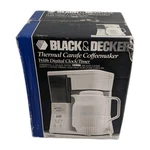 New Black & Decker Thermal Carafe Coffee Maker 8 Cup Digital Timer TCM413 Sealed. Fixed Price $149.99.