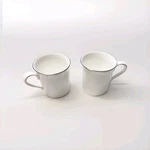 Lenox Federal Platinum Coffee Mugs Cups Set 2 Dishwasher Safe. Fixed Price $34.20.